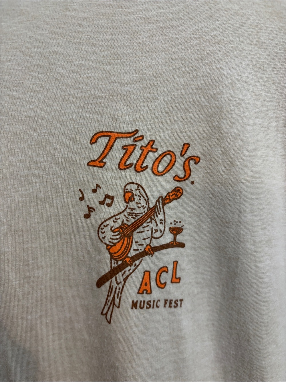 Next Level Apparel Beige Tito's ACL Music Fest Tee - Picture 2 of 4